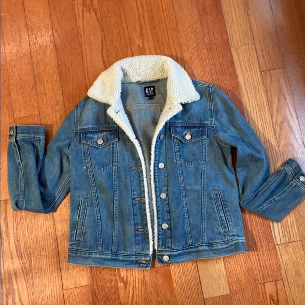 Gap Faux Sherpa Lined Jean Jacket